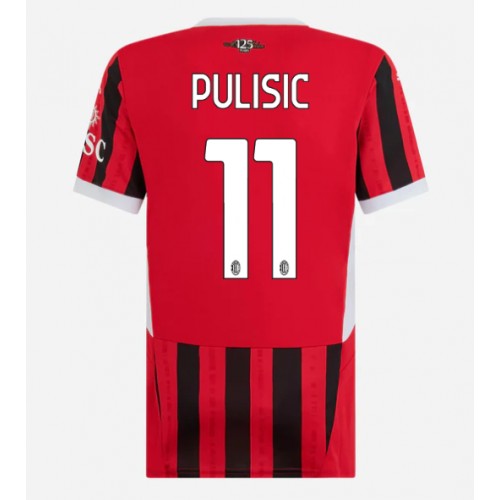 Fotbalové Dres AC Milan Christian Pulisic #11 Dámské Domácí 2024-25 Krátký Rukáv